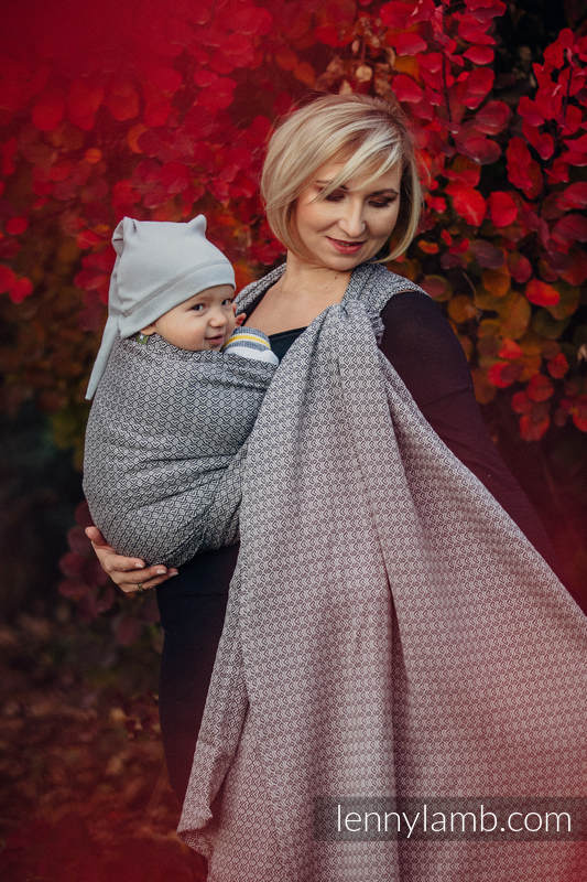 Baby Wrap, Jacquard Weave (100% cotton) - LITTLE LOVE - MYSTERY - size M (grade B) #babywearing
