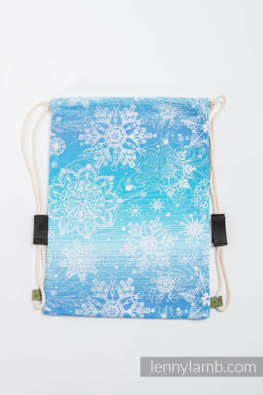 Sackpack made of wrap fabric (100% cotton) - SNOW QUEEN - standard size 32cmx43cm #babywearing