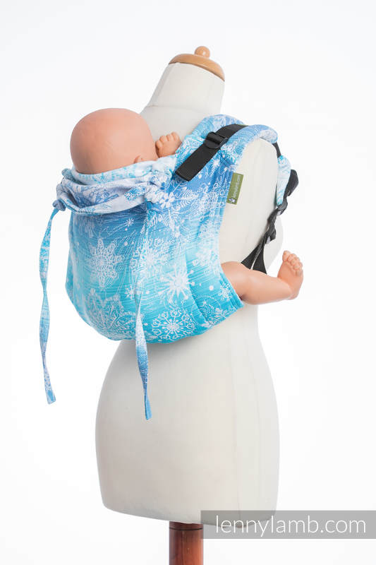 Lenny Buckle Onbuhimo baby carrier, standard size, jacquard weave (100% cotton) - SNOW QUEEN  #babywearing