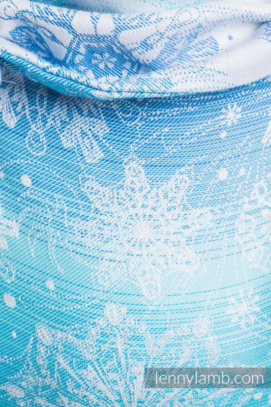 Nosidło Klamrowe ONBUHIMO z tkaniny żakardowej (100% bawełna), rozmiar Standard - KRÓLOWA ŚNIEGU #babywearing