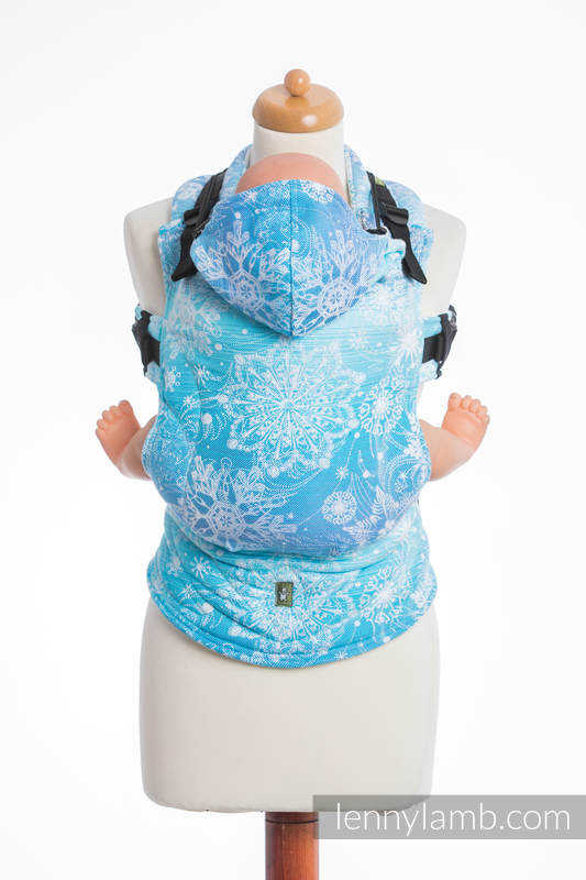 Ergonomic Carrier, Toddler Size, jacquard weave 100% cotton - SNOW QUEEN - Second Generation #babywearing