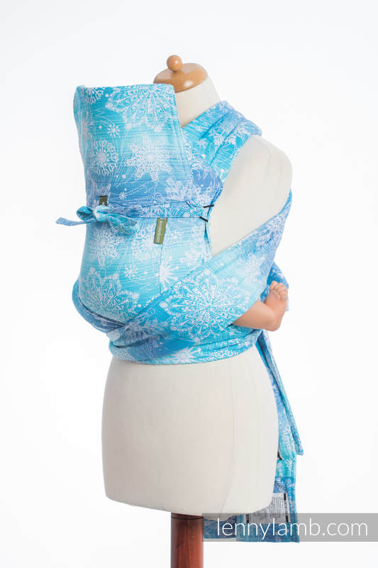 Mei Tai carrier Toddler with hood/ jacquard twill / 100% cotton / SNOW QUEEN #babywearing