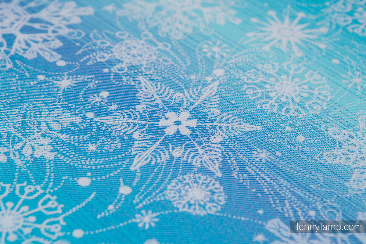 Baby Wrap, Jacquard Weave (100% cotton) - SNOW QUEEN - size S #babywearing