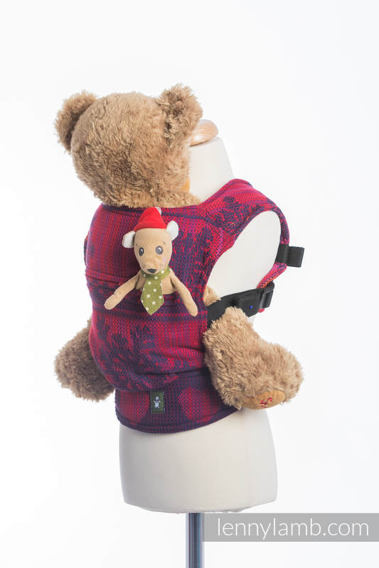 Doll Carrier made of woven fabric, 100% cotton - WARM HEARTS WITH CINNAMON  #babywearing