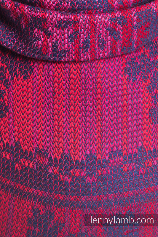 Nosidło Klamrowe ONBUHIMO z tkaniny żakardowej (100% bawełna), rozmiar Standard - GORĄCE SERCA Z CYNAMONEM #babywearing