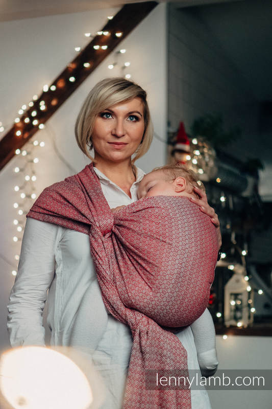 Baby Wrap, Jacquard Weave (100% cotton) - LITTLE LOVE - MAGICAL MOMENTS - size XL #babywearing