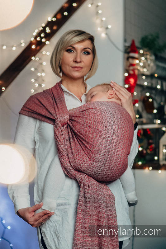 Baby Wrap, Jacquard Weave (100% cotton) - LITTLE LOVE - MAGICAL MOMENTS - size M #babywearing