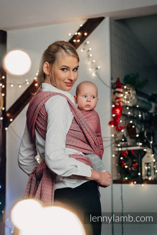 Baby Wrap, Jacquard Weave (100% cotton) - LITTLE LOVE - MAGICAL MOMENTS - size XL #babywearing