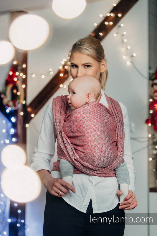 Baby Wrap, Jacquard Weave (100% cotton) - LITTLE LOVE - MAGICAL MOMENTS - size S #babywearing