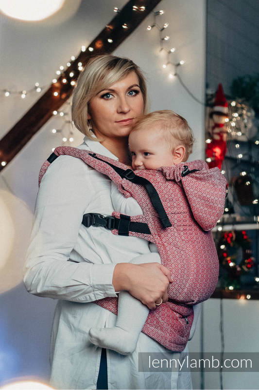 Ergonomic Carrier, Baby Size, jacquard weave 100% cotton - LITTLE LOVE - MAGICAL MOMENTS - Second Generation #babywearing