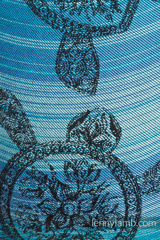 Nosidło Klamrowe ONBUHIMO z tkaniny żakardowej (100% bawełna), rozmiar Standard - PRZYGODA MORSKA DARK #babywearing