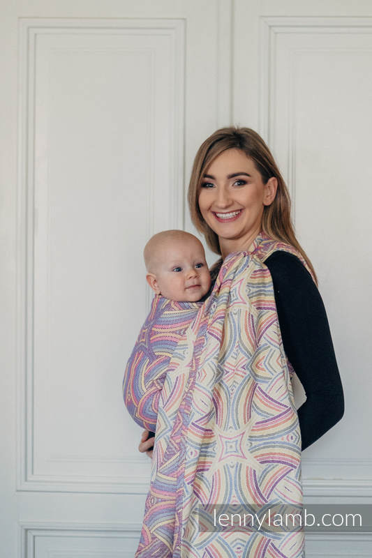 Baby Wrap, Jacquard Weave (100% cotton) - ILLUMINATION LIGHT - size XS #babywearing