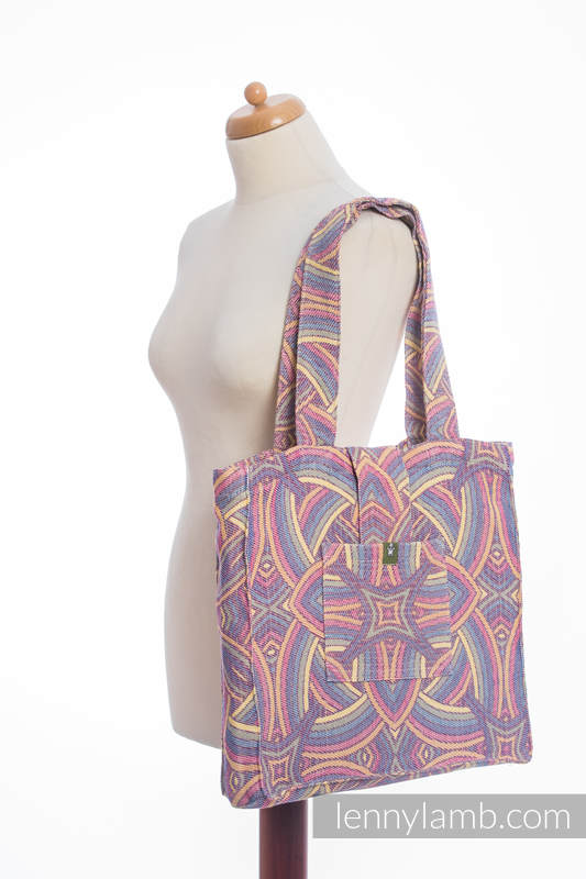 Shoulder bag made of wrap fabric (100% cotton) - ILLUMINATION LIGHT - standard size 37cmx37cm #babywearing