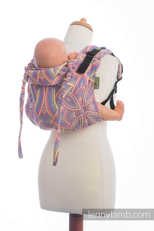 Lenny Buckle Onbuhimo baby carrier, standard size, jacquard weave (100% cotton) - ILLUMINATION LIGHT  #babywearing
