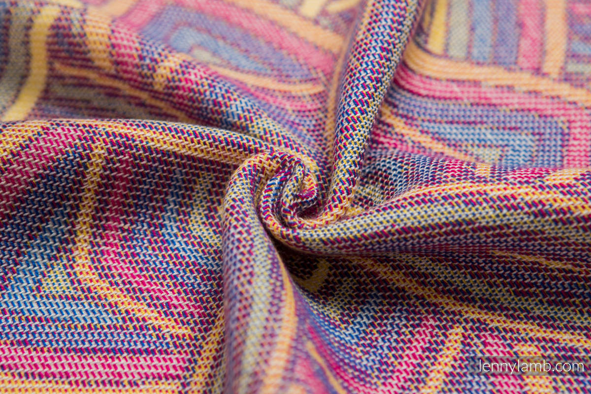 Baby Wrap, Jacquard Weave (100% cotton) - ILLUMINATION LIGHT - size XL #babywearing