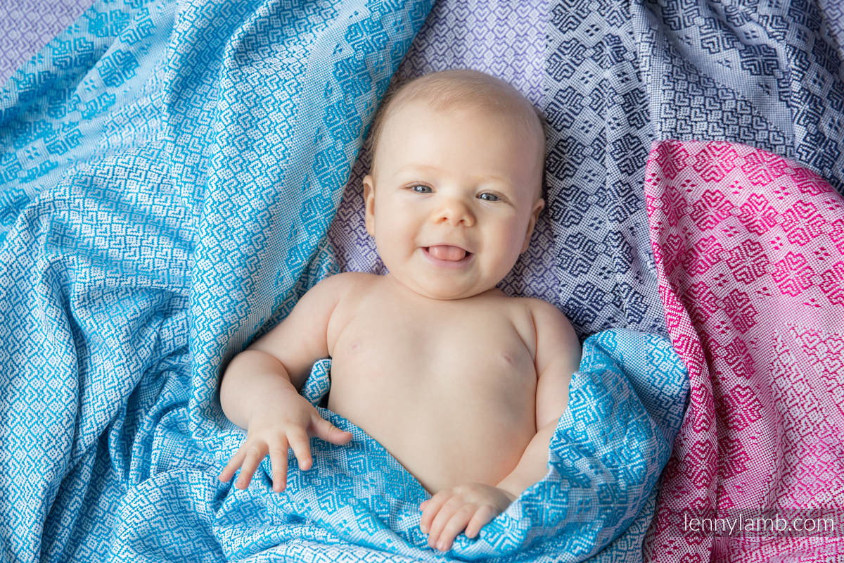 Couverture tissée (100 % coton) Bleu marine #babywearing