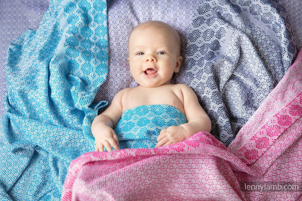 Gewebte Decke (100% baumwolle) - Lila (grad B) #babywearing