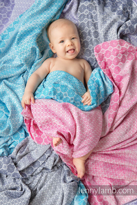 Couverture tissée (100 % coton) Turquoise #babywearing