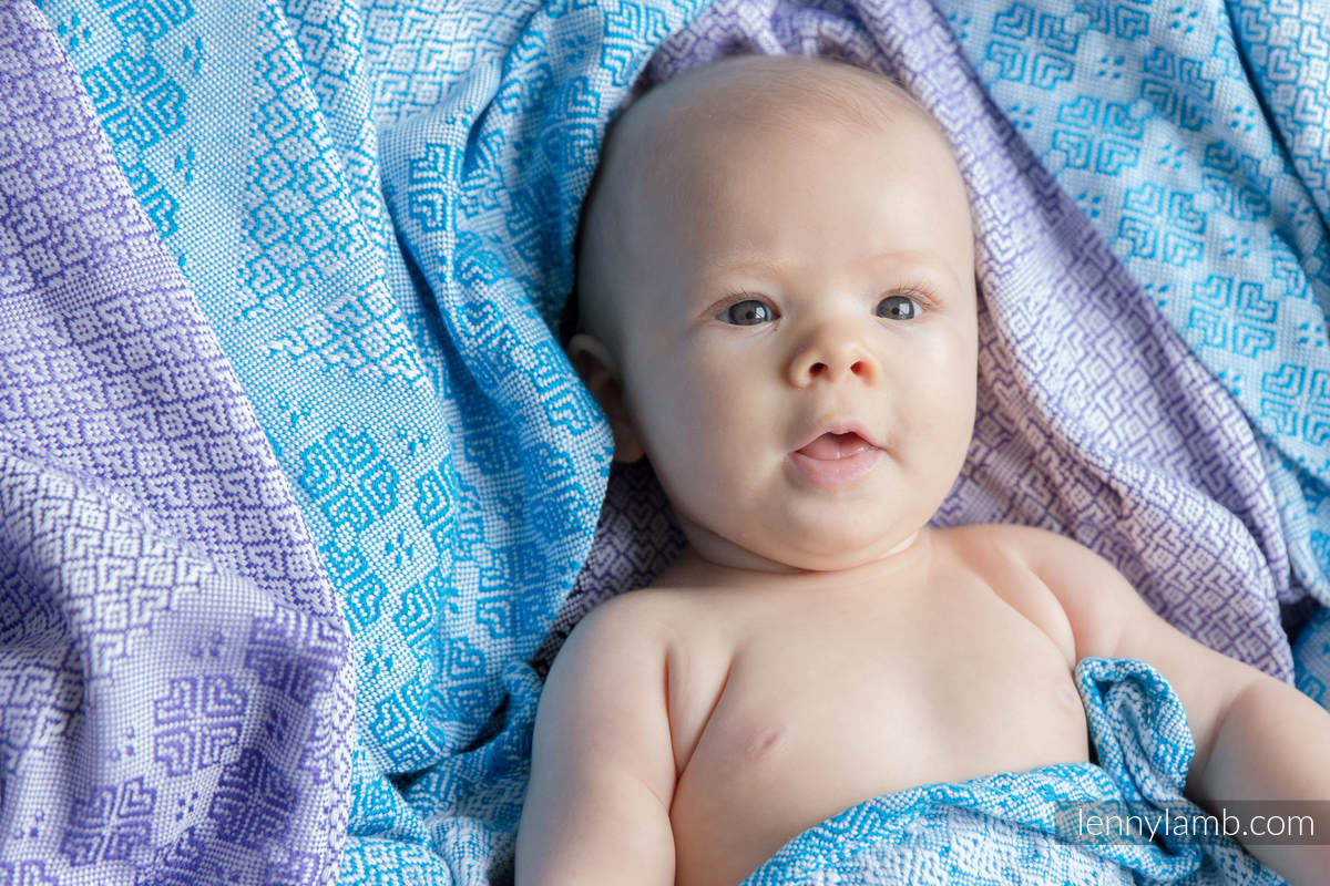 Couverture tissée (100 % coton) Turquoise #babywearing