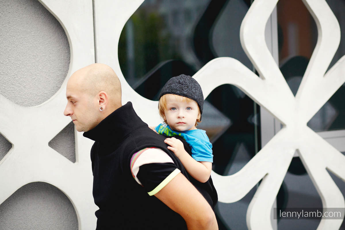 Fleece Babywearing Vest - size XL - Black #babywearing