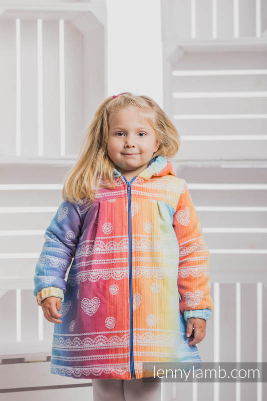 Abrigo para niñas - talla 134 - Rainbow Lace con Azul #babywearing