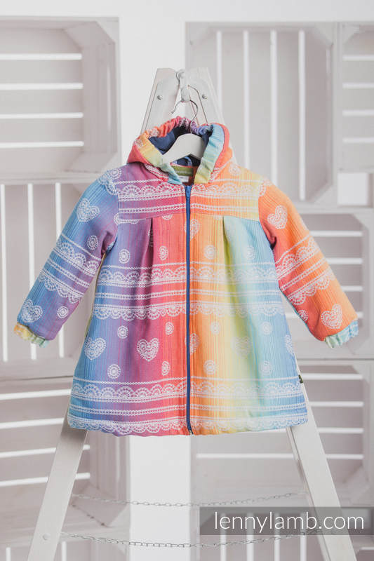 Abrigo para niñas - talla 116 - Rainbow Lace con Azul #babywearing