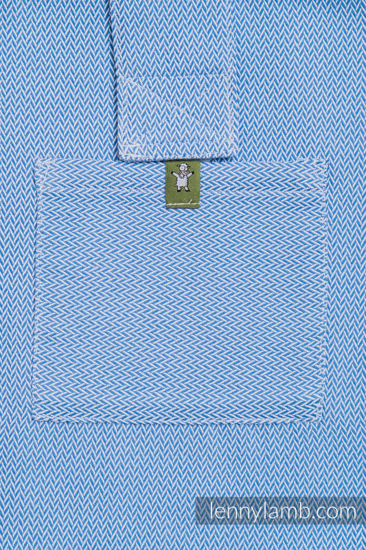 Shoulder bag made of wrap fabric (100% cotton) - LITTLE HERRINGBONE BLUE - standard size 37cmx37cm #babywearing
