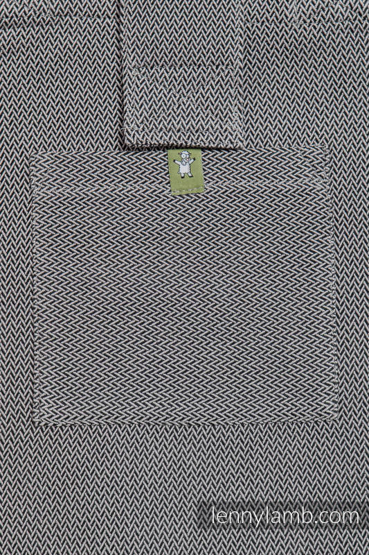 Shoulder bag made of wrap fabric (100% cotton) - LITTLE HERRINGBONE BLACK - standard size 37cmx37cm (grade B) #babywearing