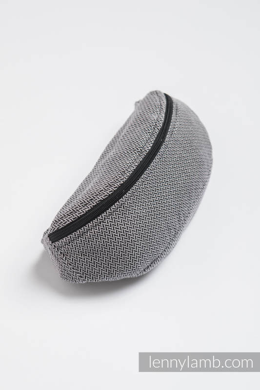 Riñonera hecha de tejido de fular (100% algodón) - LITTLE HERRINGBONE NEGRO #babywearing