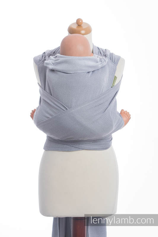 WRAP-TAI portabebé Toddler con capucha/ tejido espiga/100% algodón/ LITTLE HERRINGBONE GRIS  #babywearing