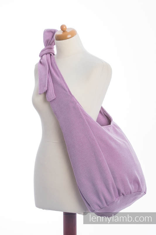 Hobo Bag made of woven fabric (100% cotton) - LITTLE HERRINGBONE PURPLE  #babywearing
