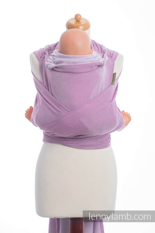 WRAP-TAI toddler avec capuche, d’écharpes / 100 % coton / LITTLE HERRINGBONE PURPLE  #babywearing
