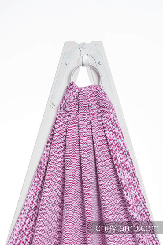 Ringsling, Herringbone Weave (100% cotton) - LITTLE HERRINGBONE PURPLE  - long 2.1m #babywearing