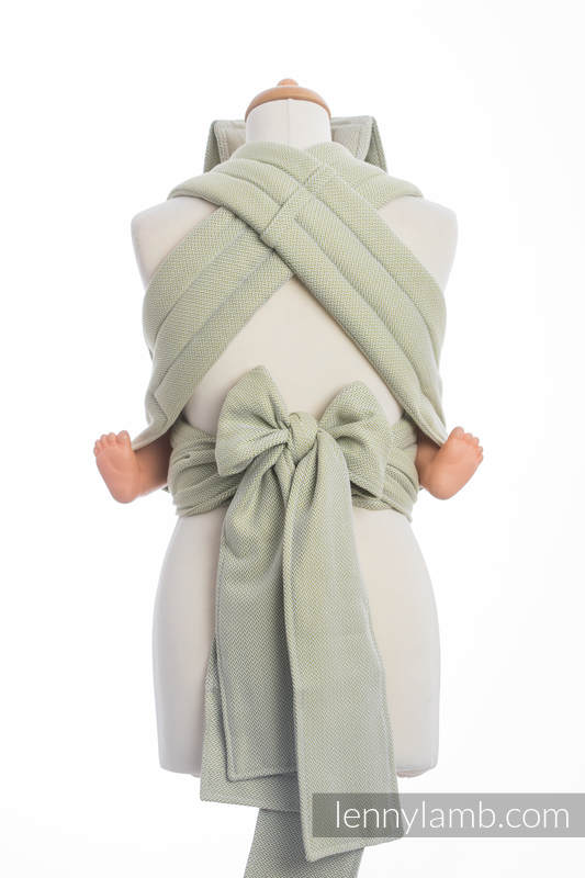 Mei Tai carrier Toddler with hood/ herringbone twill / 100% cotton / LITTLE HERRINGBONE OLIVE GREEN  #babywearing