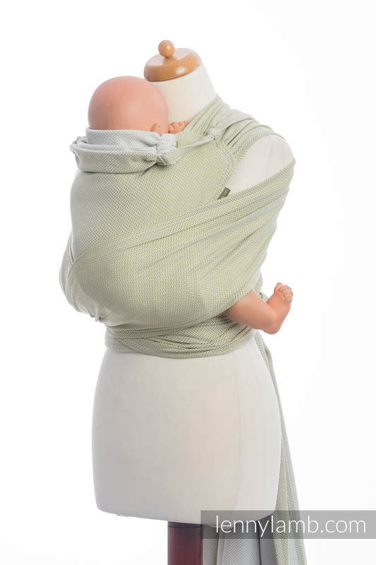 WRAP-TAI carrier Toddler with hood/ herringbone twill / 100% cotton / LITTLE HERRINGBONE OLIVE GREEN  #babywearing