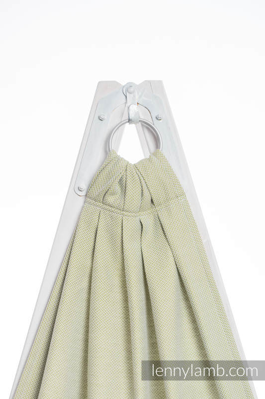 Ringsling, Herringbone Weave (100% cotton) - LITTLE HERRINGBONE OLIVE GREEN  - long 2.1m #babywearing
