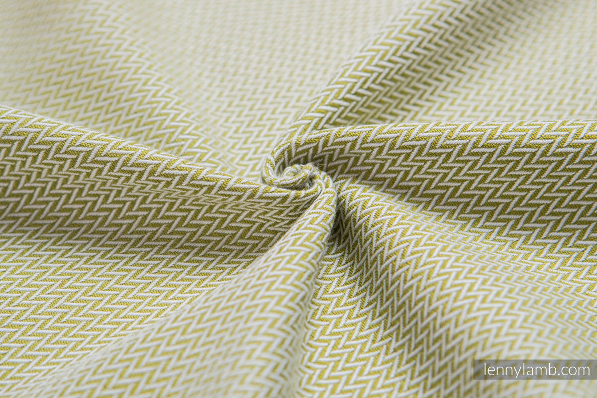 Baby Wrap, Herringbone Weave (100% cotton) - LITTLE HERRINGBONE OLIVE GREEN - size M (grade B) #babywearing