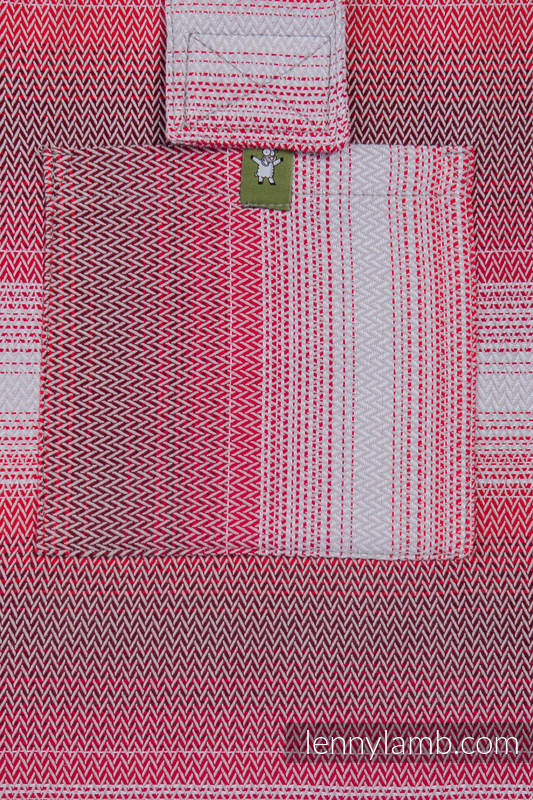 Bolso hecho de tejido de fular (100% algodón) - LITTLE HERRINGBONE ELEGANCE - talla estándar 37 cm x 37 cm #babywearing