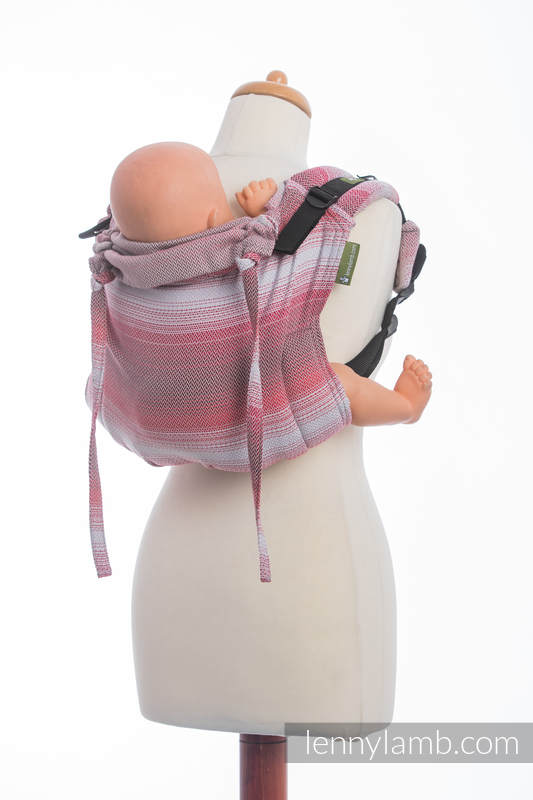 Lenny Buckle Onbuhimo baby carrier, standard size, herringbone weave (100% cotton) - LITTLE HERRINGBONE ELEGANCE (grade B) #babywearing