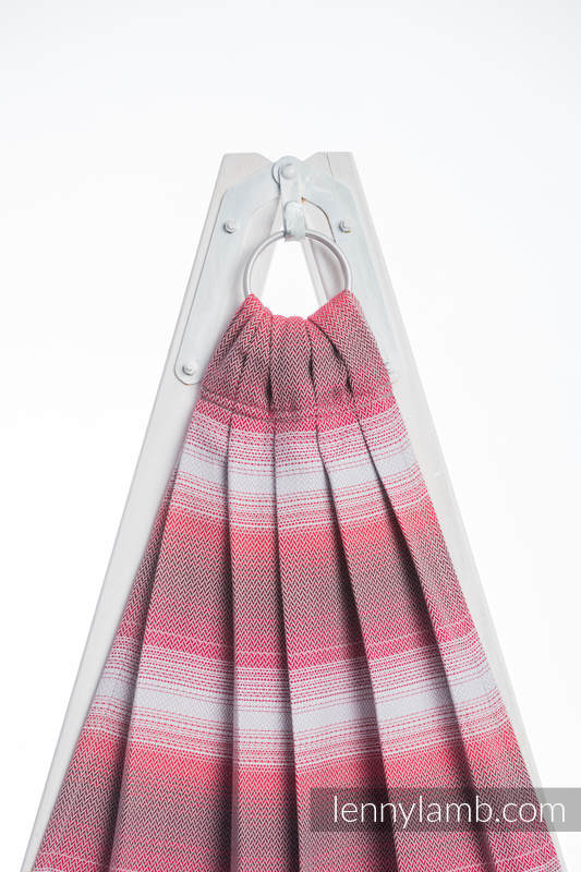 Bandolera de anillas, tejido espiga (100% algodón) - LITTLE HERRINGBONE ELEGANCE - long 2.1m #babywearing