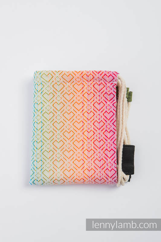 Plecak/worek - 100% bawełna - BIG LOVE - TĘCZA - uniwersalny rozmiar 32cmx43cm #babywearing