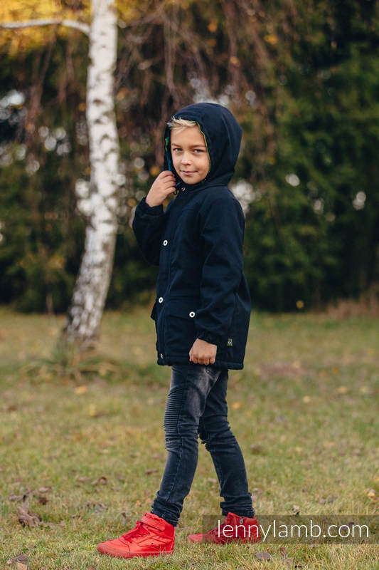 Parka Coat for Kids - size 116 - Black & Diamond Plaid #babywearing