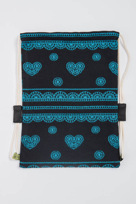 Plecak/worek - 100% bawełna - BOSKA KORONKA - uniwersalny rozmiar 32cmx43cm #babywearing