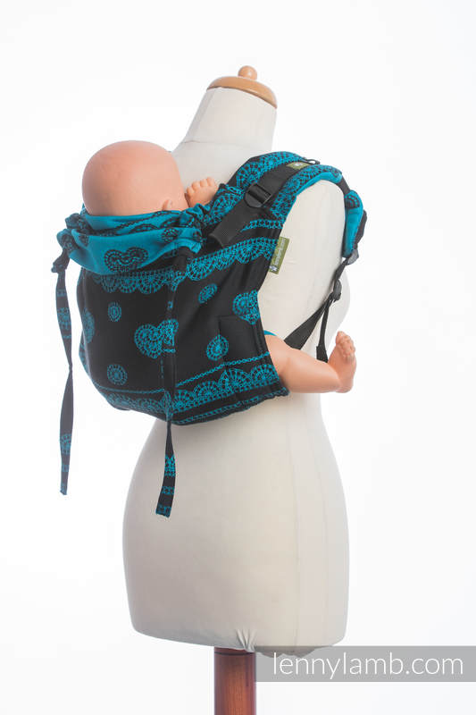 Lenny Buckle Onbuhimo baby carrier, standard size, jacquard weave (100% cotton) - DIVINE LACE (grade B) #babywearing