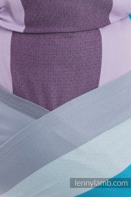 WRAP-TAI portabebé Mini, tejido diamante - 100% algodón - con capucha, ICELANDIC DIAMOND #babywearing