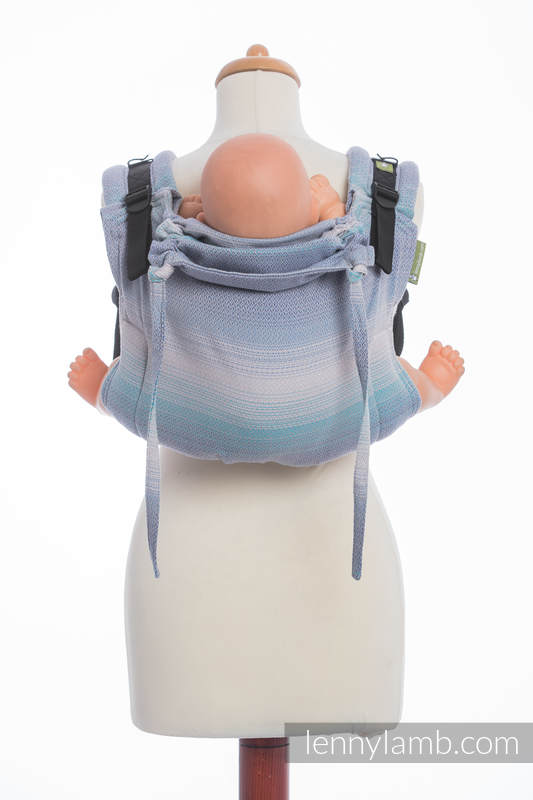 Lenny Buckle Onbuhimo baby carrier, standard size, diamond weave (100% cotton) - DIAMOND ILLUSION LIGHT #babywearing