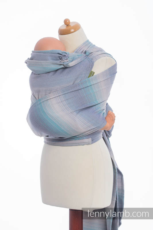 WRAP-TAI carrier Mini, diamond weave - 100% cotton - with hood, DIAMOND ILLUSION LIGHT #babywearing