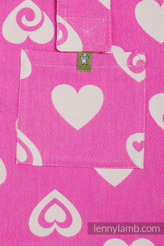 Shoulder bag made of wrap fabric (100% cotton) - SWEETHEART PINK & CREME 2.0 - standard size 37cmx37cm #babywearing