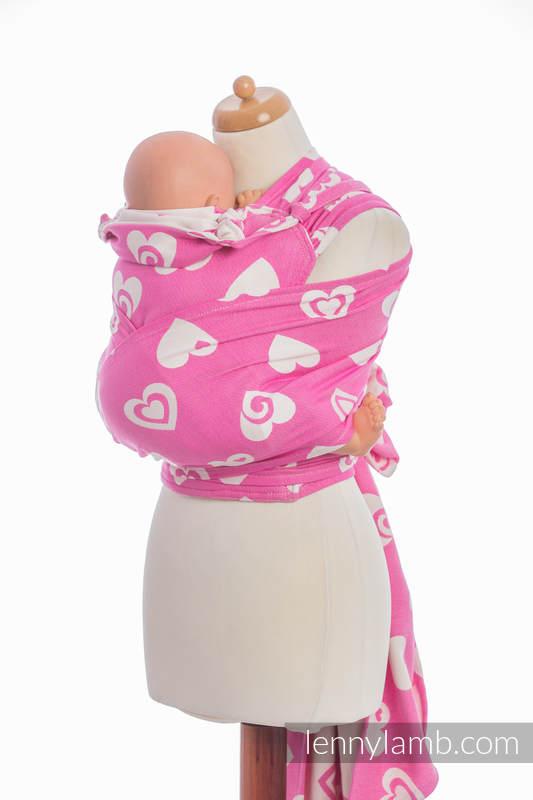 WRAP-TAI carrier Toddler with hood/ jacquard twill / 100% cotton / SWEETHEART PINK & CREME 2.0 #babywearing