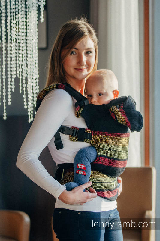 Ergonomic Carrier, Toddler Size, moulin weave 100% cotton - MOULIN - ARDENT - Second Generation #babywearing